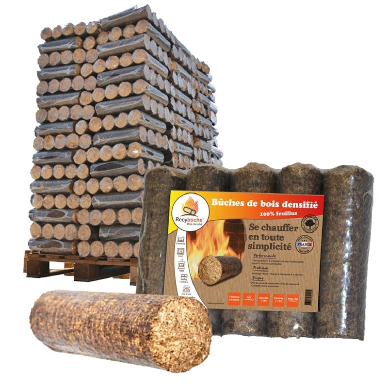 Bûches de bois compressées 8,6 kg