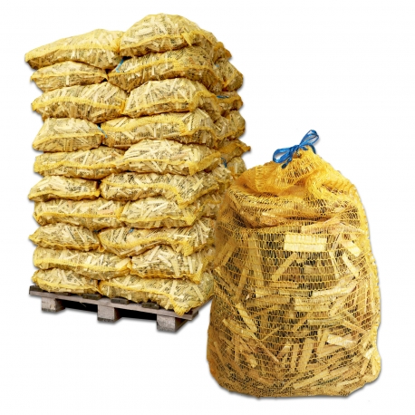 Bois d'allumage dans un sac en filet, 10 kilogrammes, bois d'allumage  pour la