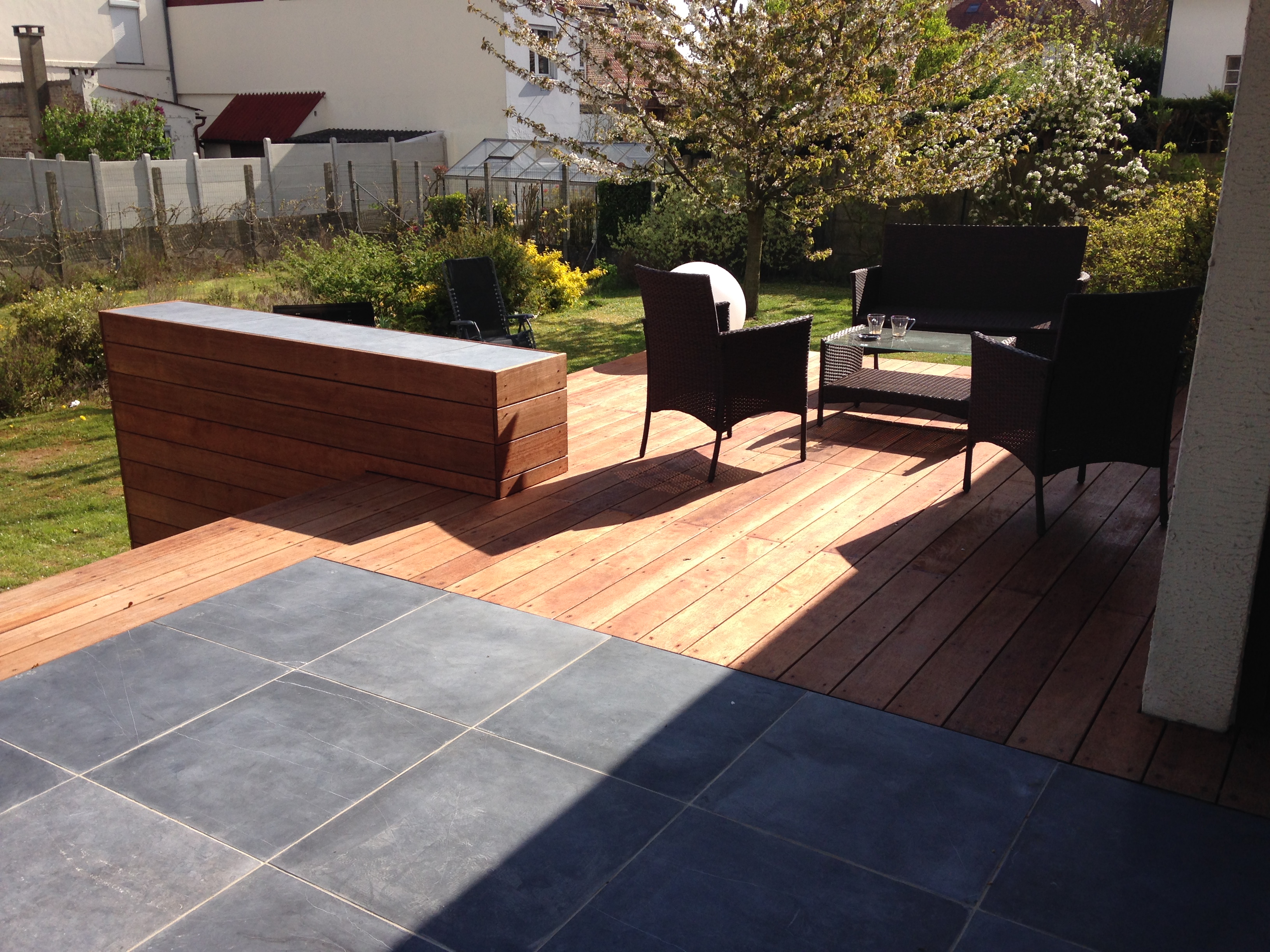 Aménagement d'une terrasse en bois