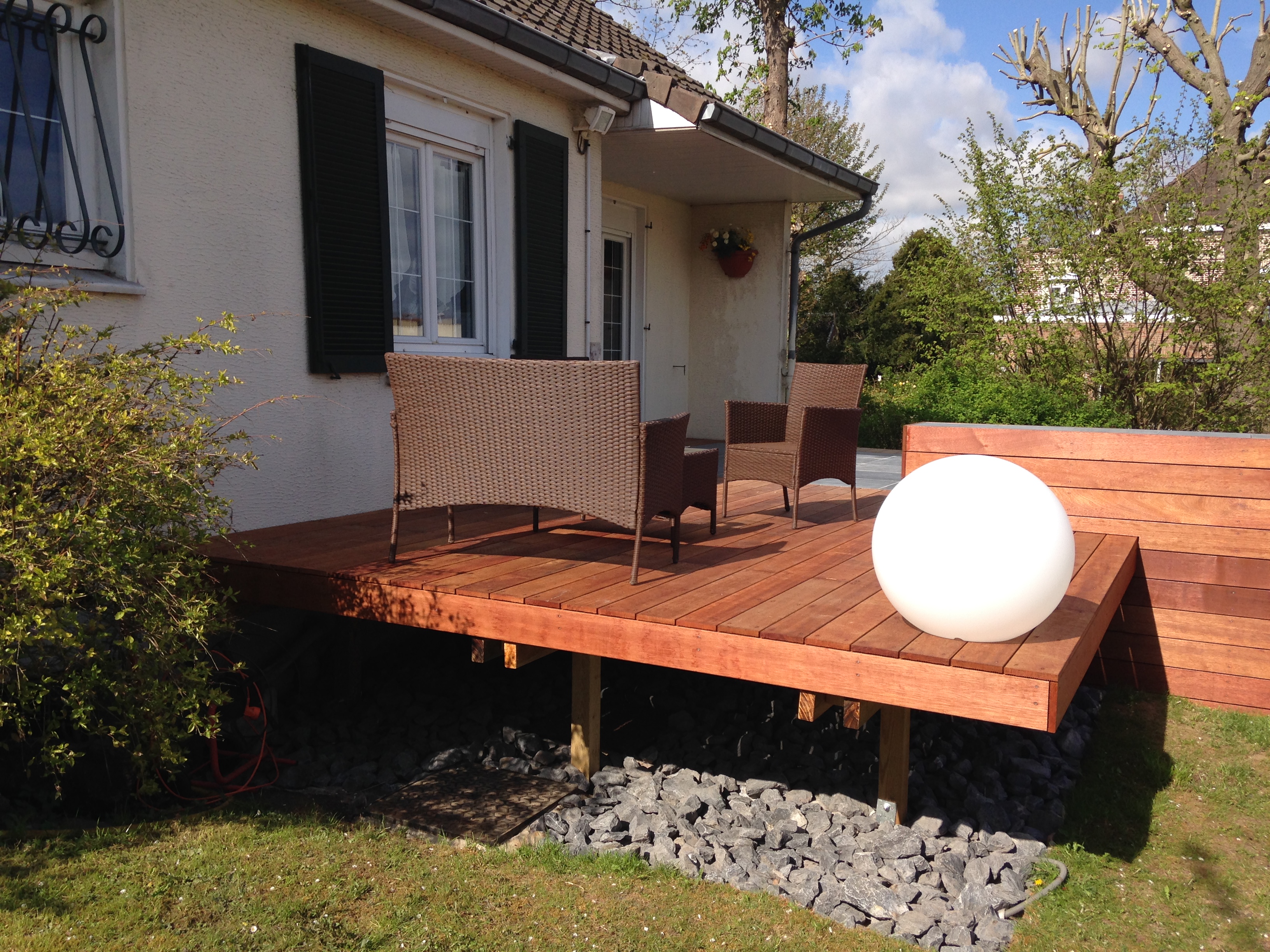 Aménagement d'une terrasse en bois