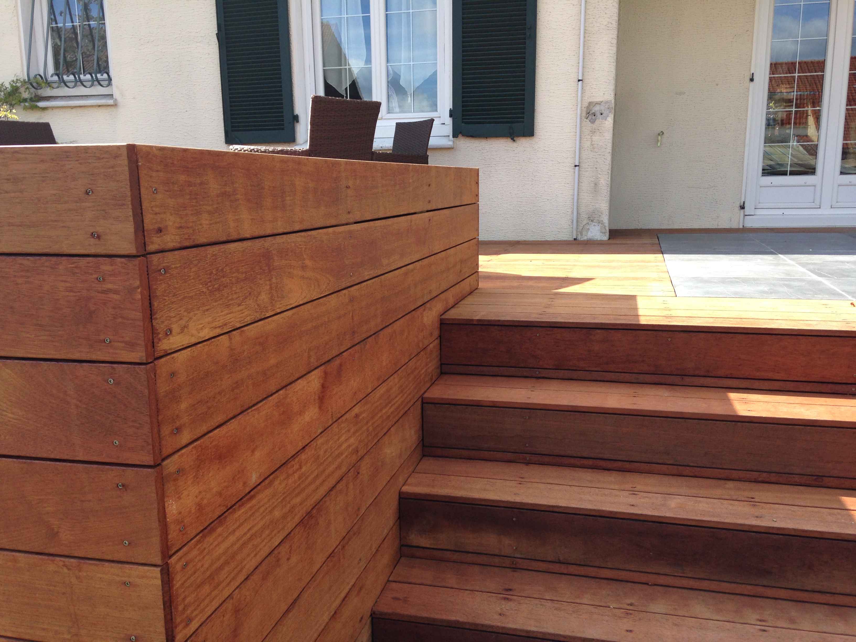 Aménagement d'une terrasse en bois