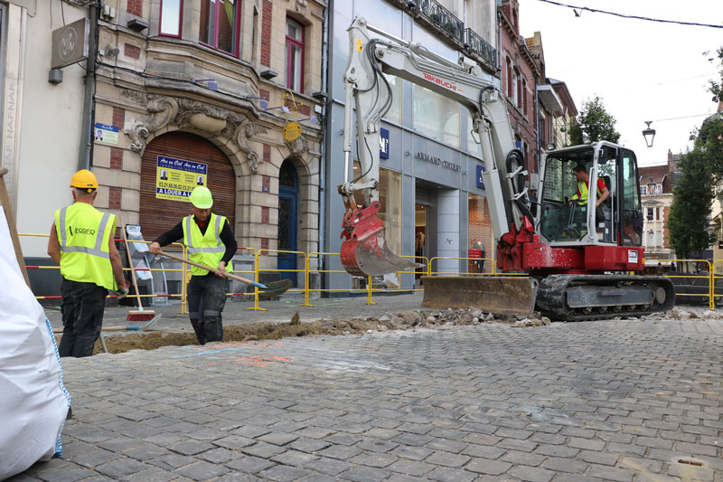 Travaux de réseaux avec installation d'un double poste ENEDIS pour la ville de Béthune