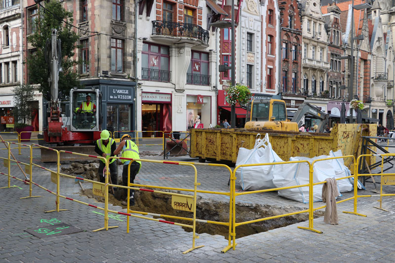 Travaux de réseaux avec installation d'un double poste ENEDIS pour la ville de Béthune