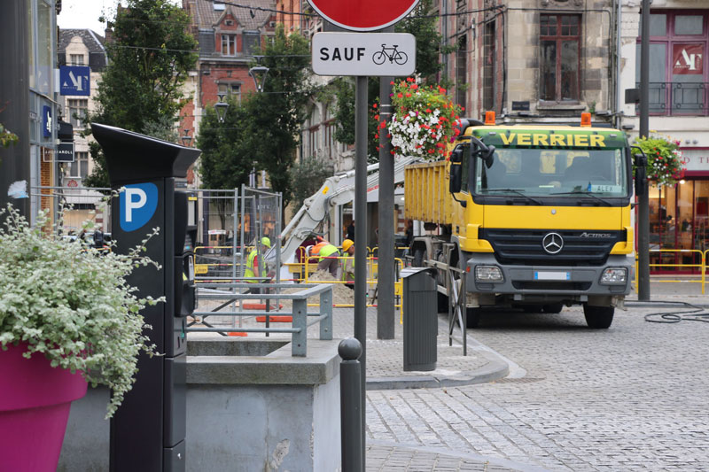 Travaux de réseaux avec installation d'un double poste ENEDIS pour la ville de Béthune