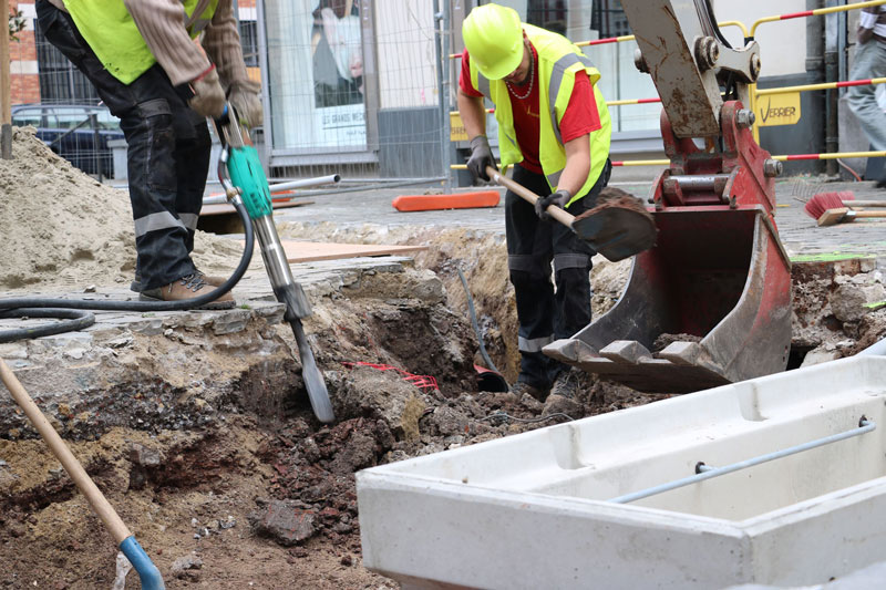 Travaux de réseaux avec installation d'un double poste ENEDIS pour la ville de Béthune