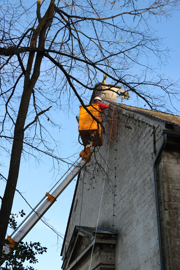 Réfection électrique intérieur, installation d'éclairage extérieur LED et de la sonorisation de l'église de Ruitz