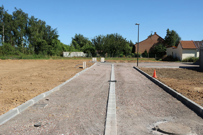 Amenagement d'une voirie pour un nouveau lotissement