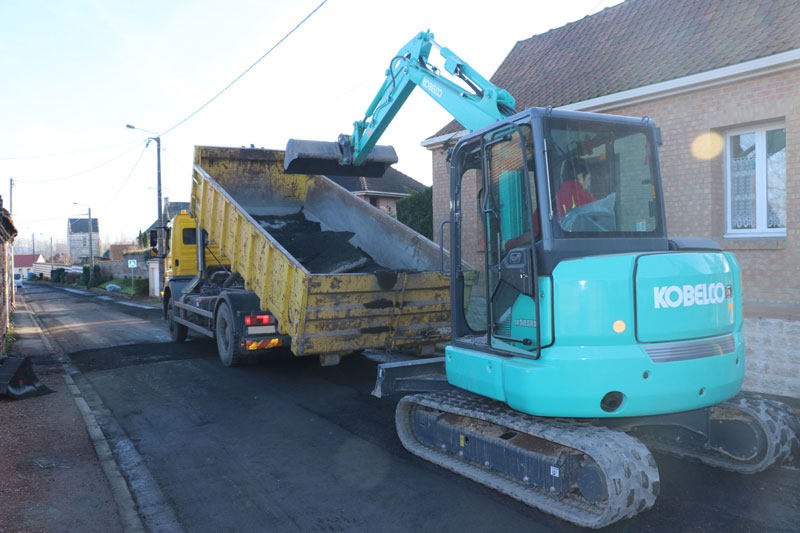 Travaux de rabotage de voierie