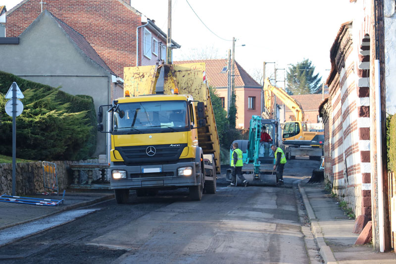 Travaux de rabotage de voierie