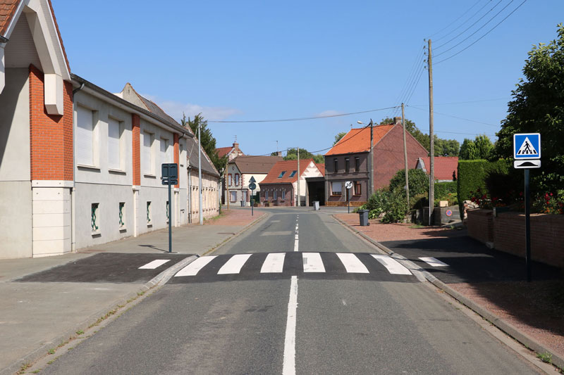 Création d'un plateau ralentisseur